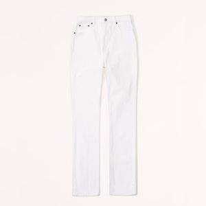 Abercrombie Curve Love Ultra High Rise 90s Slim
Straight Jean Size 24 in White